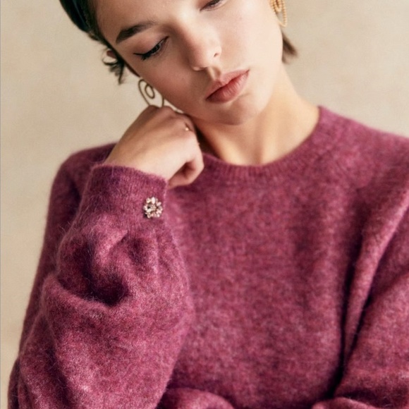 Sézane Louisa Jumper in Figue -- M -- EUC - Picture 2 of 9